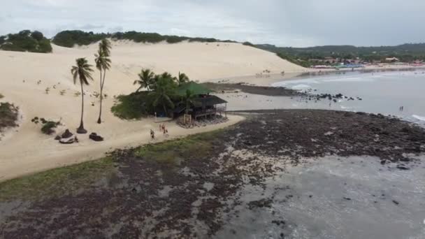 Natal Brazil Drone Doggo Legendární Brazilské Pláže Severovýchodní Nordeste Krajiny — Stock video