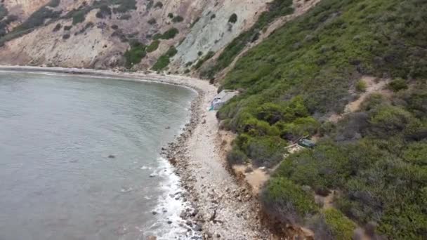 Palos Verdes Podle Drone Legendární Cliffside Pláže Pobřeží Jižní Kalifornie — Stock video