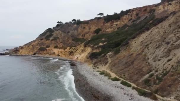 Palos Verdes Podle Drone Legendární Cliffside Pláže Pobřeží Jižní Kalifornie — Stock video