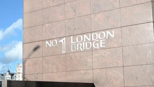 イギリスのロンドン橋1番 — ストック動画