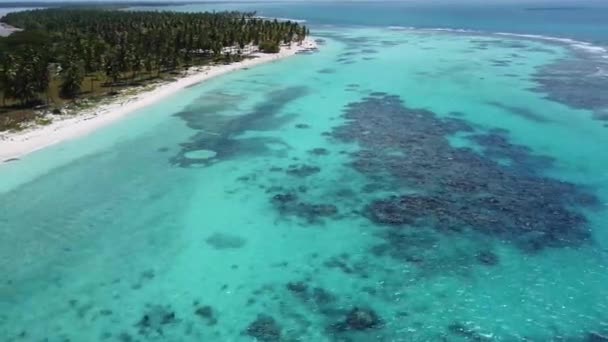 Increíble Imagen Aérea Del Mar Playa Naturaleza Las Hermosas Aguas — Vídeo de stock