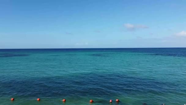Increíble Imagen Aérea Del Mar Playa Naturaleza Las Hermosas Aguas — Vídeo de stock