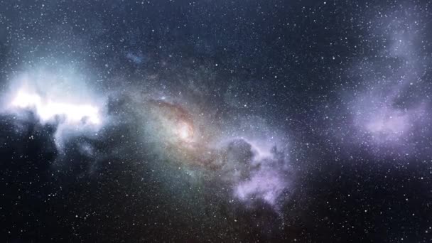 Nebulosa Stelle Nell Universo — Video Stock
