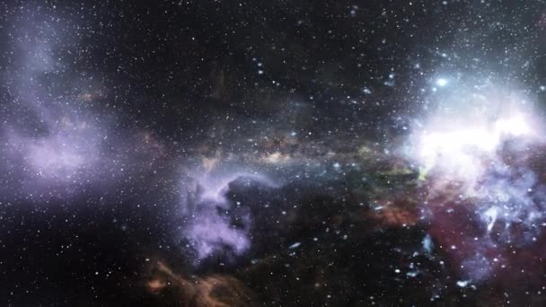Nebulosa Galaxia Estrellas Universo — Vídeos de Stock