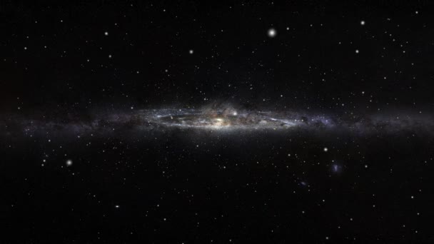 Γαλαξία Ανδρομέδα Στο Σύμπαν — Αρχείο Βίντεο