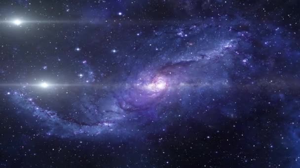 宇宙中的深空星系和恒星 — 图库视频影像
