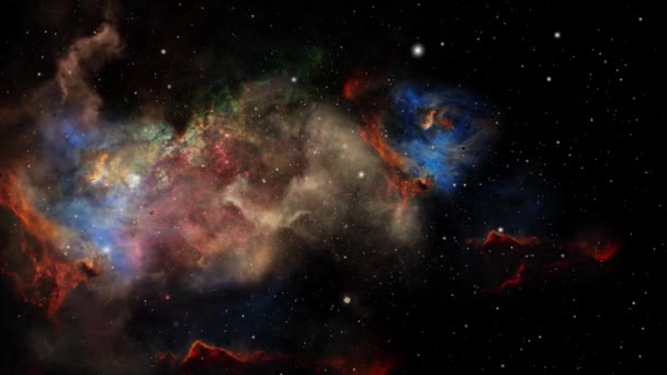 宇宙中的星云动画 — 图库视频影像