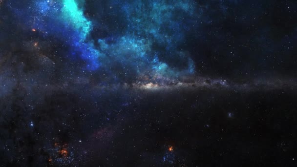 Вид Туманности Вселенной — стоковое видео