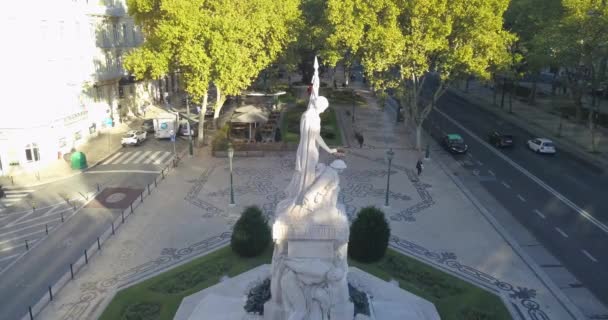 Památník Mrtvého Velké Války Který Nachází Avenida Liberdade Lisabonu Kulturní — Stock video