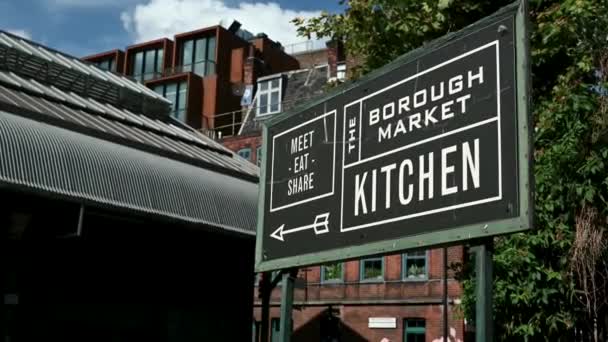 Borough Market Kitchen Londres Reino Unido — Vídeos de Stock