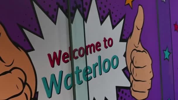 Welcome Waterloo Station London United Kingdom — Stock Video