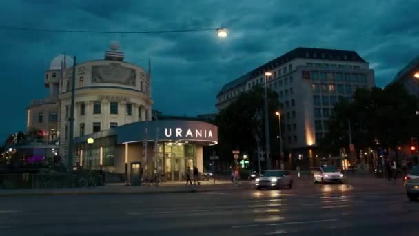 Viyana Daki Güzel Uranya Gözlemevi Nden Zaman Çizelgesi — Stok video
