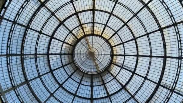 Ceiling Galeria Vittorio Emanuele Italian Milan 갤러리는 1861 설계되었고 1865 — 비디오