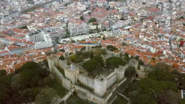 Castelo São Jorge Lisboa Portugal — Vídeo de Stock