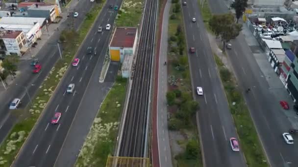 墨西哥城都会区中央大道 地铁Cdmx Hyperlapse Aerial View — 图库视频影像