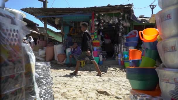 Varias Tomas Mercado Local Las Afueras Addis Abeba Etiopía — Vídeo de stock