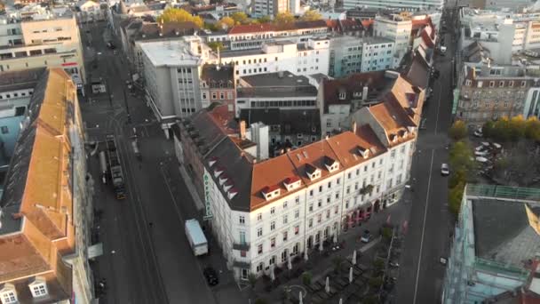 Tembakan Drone Dari Karlsruhe Jerman — Stok Video