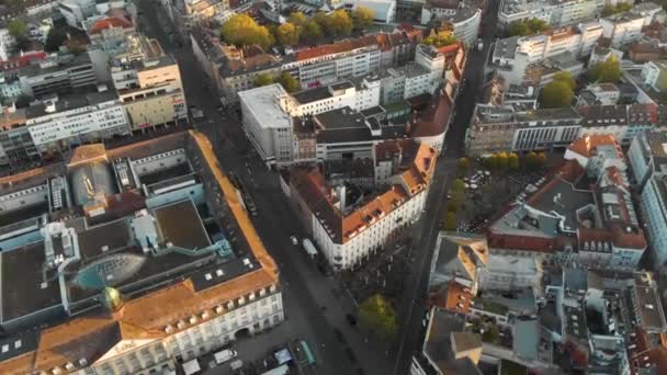 Снимки Беспилотника Карлсруэ Германия — стоковое видео