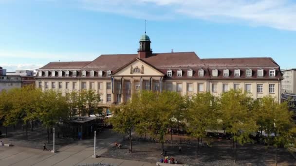 Drónfelvételek Karlsruhe Ról Németország — Stock videók
