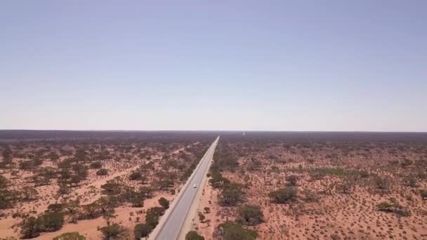 Stuart Highway Outback Αυστραλία — Αρχείο Βίντεο