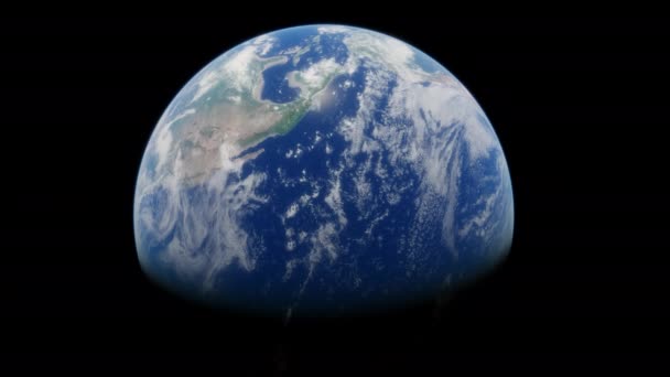 Високо Орбіті Над Планетою Земля Дивлячись Центральну Північну Америку Першу — стокове відео