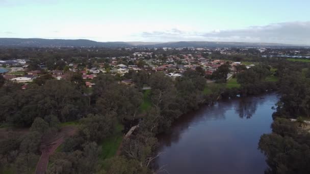 Scenic Air Panoramic Swan Valley Reg Bond Reserve Parkland Vivash — Vídeo de Stock