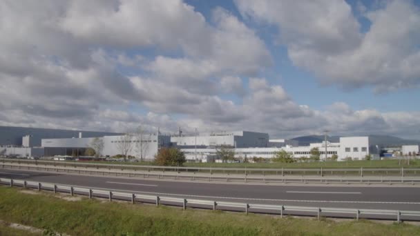 Európa Legnagyobb Akkumulátorgyára Ben Működik Akkumulátorokat Elektromos Autókhoz Használják Gyár — Stock videók