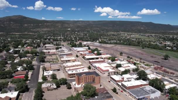 Aerial View Raton New Mexico Amerikai Egyesült Államok City Canam — Stock videók
