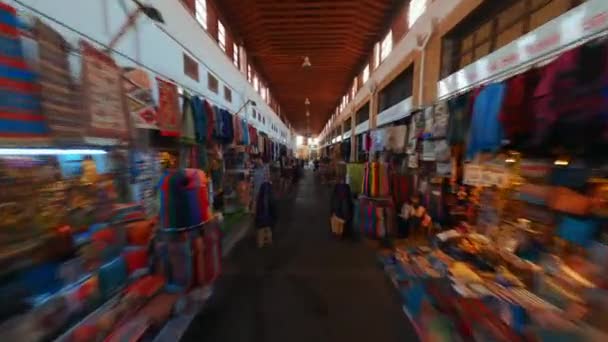 Indoor Market Nicosia Cyprus Bazaar Kendra Street North Side Cyprus — Vídeo de stock