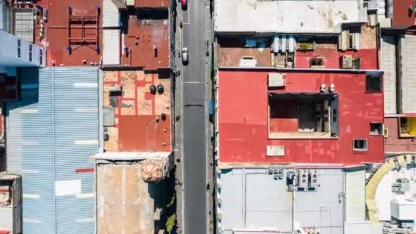 プエブラの中心部がゾカロとプエブラの中心部のメインストリートに達するというハイパーラプス — ストック動画