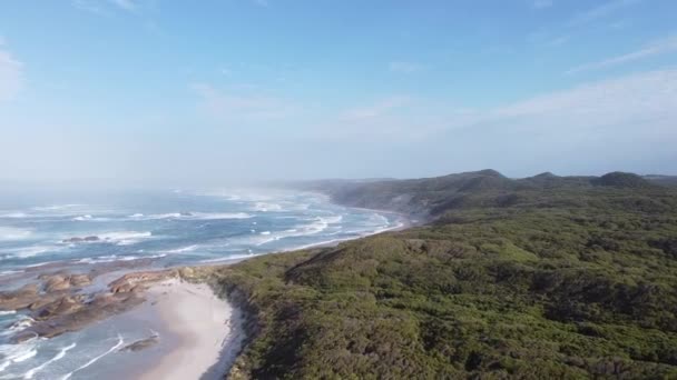 Elephant Rocks Защищенный Пляж Западной Австралии Лох Рядом Данией Национальном — стоковое видео