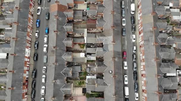 Drone Shot Streets East Leicester — стокове відео