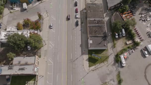 Michigan Avenue Detroit Inclinati Rivelare Città — Video Stock