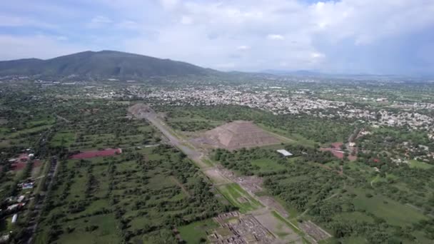 Vista Aérea Las Pirámides Teotihuacán — Vídeos de Stock