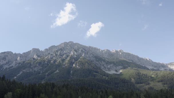 Drone Rastreamento Lento Tiro Famosa Montanha Wilde Kaiser Áustria Tirol — Vídeo de Stock