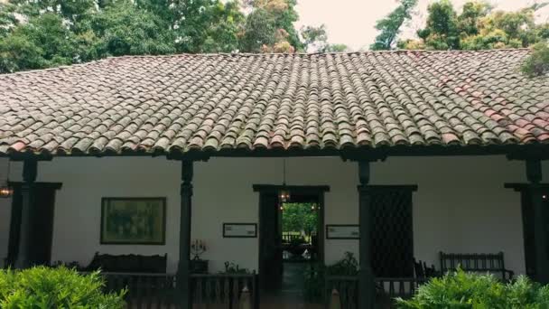 Beautiful Farmhouse South Colombia — Stock Video
