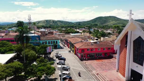 Roldanillo Μια Πολύχρωμη Πόλη Στην Κολομβία — Αρχείο Βίντεο