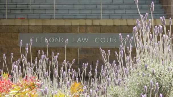 Geelong Law Courts Signalisation Bâtiment — Video