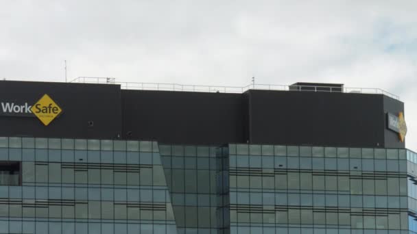 Будівельний Знак Вікторія Ґілонг Австралія — стокове відео