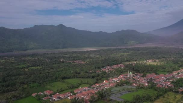 Landskapet Sluttningarna Berget Semeru Efter Utbrott Lumajang East Java Indonesien — Stockvideo