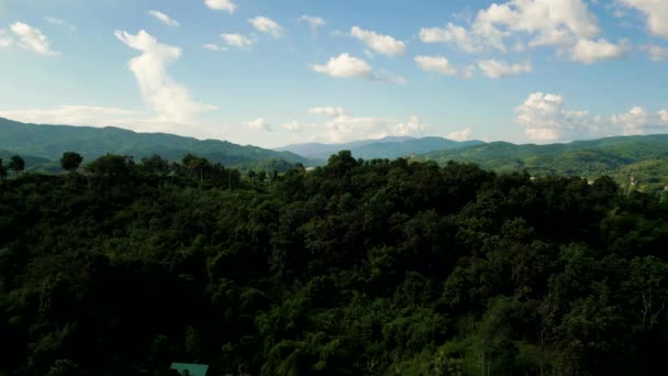 Cinematic Nature Luchtfoto Van Een Drone Die Mekong Rivier Vliegt — Stockvideo