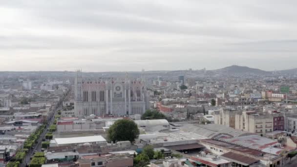 レオン グアナファトの美しい街のパノラマビュー ドローンビュー — ストック動画