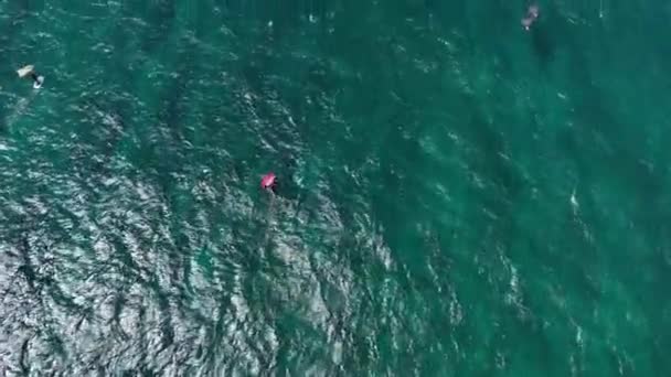 Weltklasse Windsurfen Okipa Maui Usa Vogelperspektive Nach Der Aktion — Stockvideo