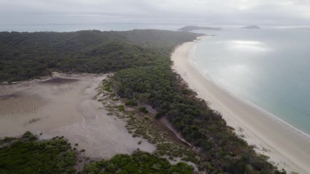 Aerial View Great Keppel Wop Island Capricorn Coast Central Queensland — Vídeo de stock