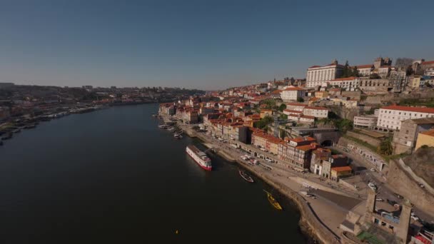 Сценічний Вигляд Міста Порту Португалія — стокове відео