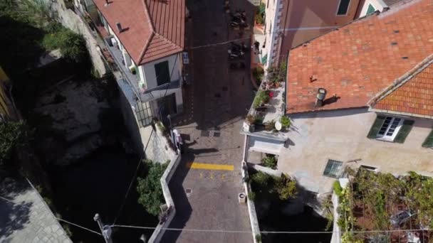 Záběry Dronu Nad Historickým Centrem Itálii 25Fps — Stock video