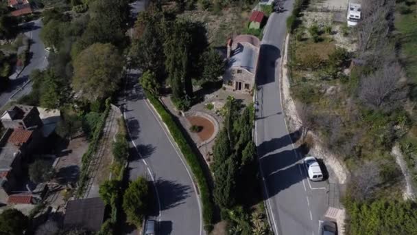 Beelden Van Een Drone Boven Een Historisch Centrum Italië 25Fps — Stockvideo
