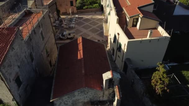 Кадри Дрона Над Історичним Центром Італії 25Fps — стокове відео