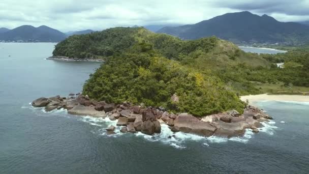 Selva Tropical Atlántica Mar Brasil — Vídeo de stock