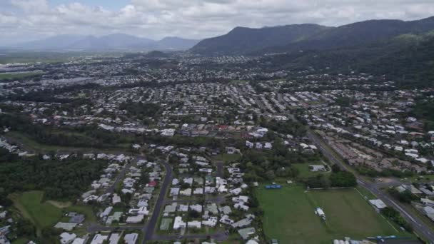 Paysage Ville Cairns Haut Journée Australian City State Queensland Aérien — Video